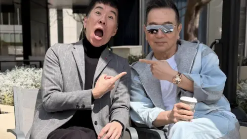 ▲張兆志（左）鼓起勇氣邀約前輩張晨光（右）參與短片拍攝，沒想到對方一口答應，酬勞只要一個漢堡。（圖／翻攝自張兆志臉書）