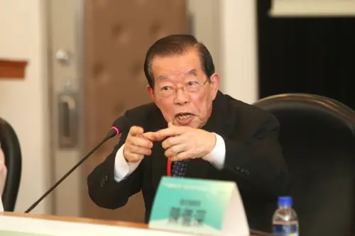 ▲謝長廷今出席「台灣總統直選三十週年與民主韌性研討會」。（圖／記者邱曾其攝，2026.03.14）