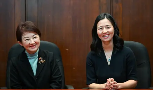 訪美最想見的人是她！盧秀燕拜訪波士頓市長吳弭　讚她是台灣之光
