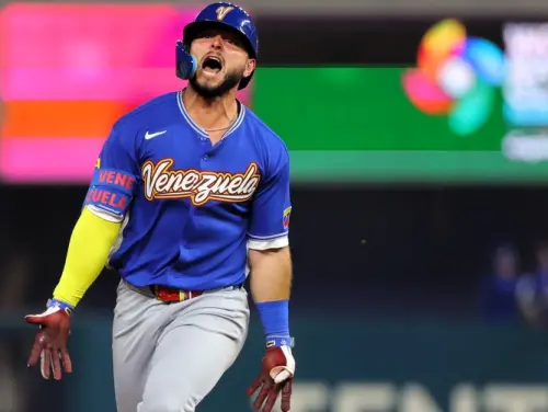 ▲6局上伊藤大海面對委內瑞拉打線更是一度失控，遭紅襪隊強打阿布瑞尤轟出3分逆轉砲。（圖／美聯社／達志影像）