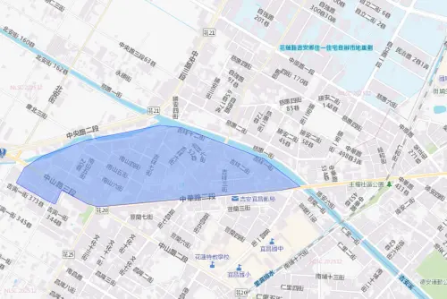 ▲花蓮縣吉安鄉3月16日停水範圍一次看。（圖／台灣自來水公司water.gov.tw/）