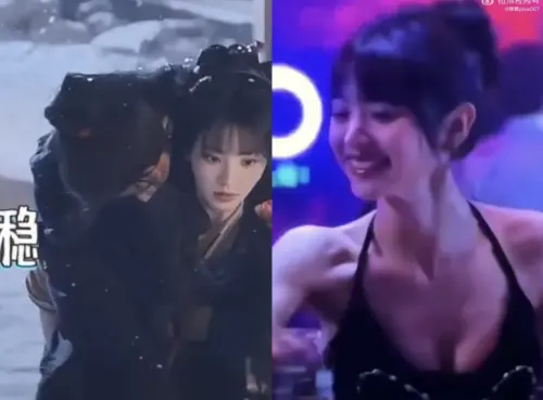 ▲田曦薇可以扛起張凌赫。（圖／翻攝自微博）