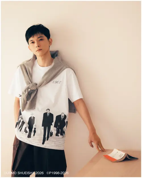 ▲男神吉澤亮搶先穿上UNIQLO MANGA 100 集英社100週年系列。（圖／UNIQLO提供、Photo Shunya Arai [YARD]）