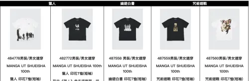 ▲UNIQLO致敬集英社100週年系列UT，推薦Top5必買款式。（圖／翻攝自UNIQLO官網）