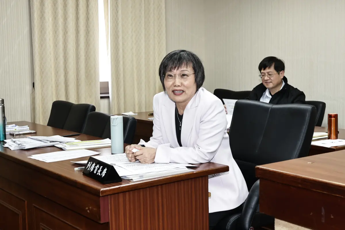 ▲民眾黨立委李貞秀今（16）日在立法院內政委員會質詢處女秀，不過因內政部認為她不具擔任立委資格，內政部長劉世芳拒絕上台備詢。（圖／吳翊緁攝，2026.03.16）