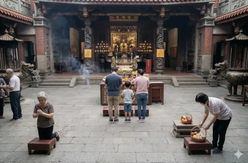 ▲生肖龍在龍抬頭當天祭拜土地公與濟公，對學習與事業發展都有幫助。（圖／AI製圖、記者賴禹妡製）