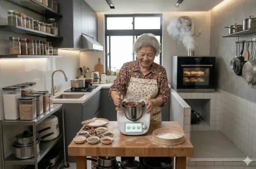 ▲龍抬頭當天不宜進行磨食材的料理方式。（圖／AI製圖、記者賴禹妡製）