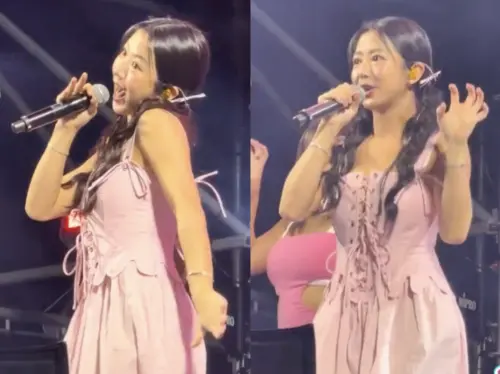 ▲郭書瑤（如圖）被網友抨擊容貌變腫、嬸味飄出來，她高EQ回覆：「怎麼了嗎？」（圖／翻攝自Threads＠tz826741）