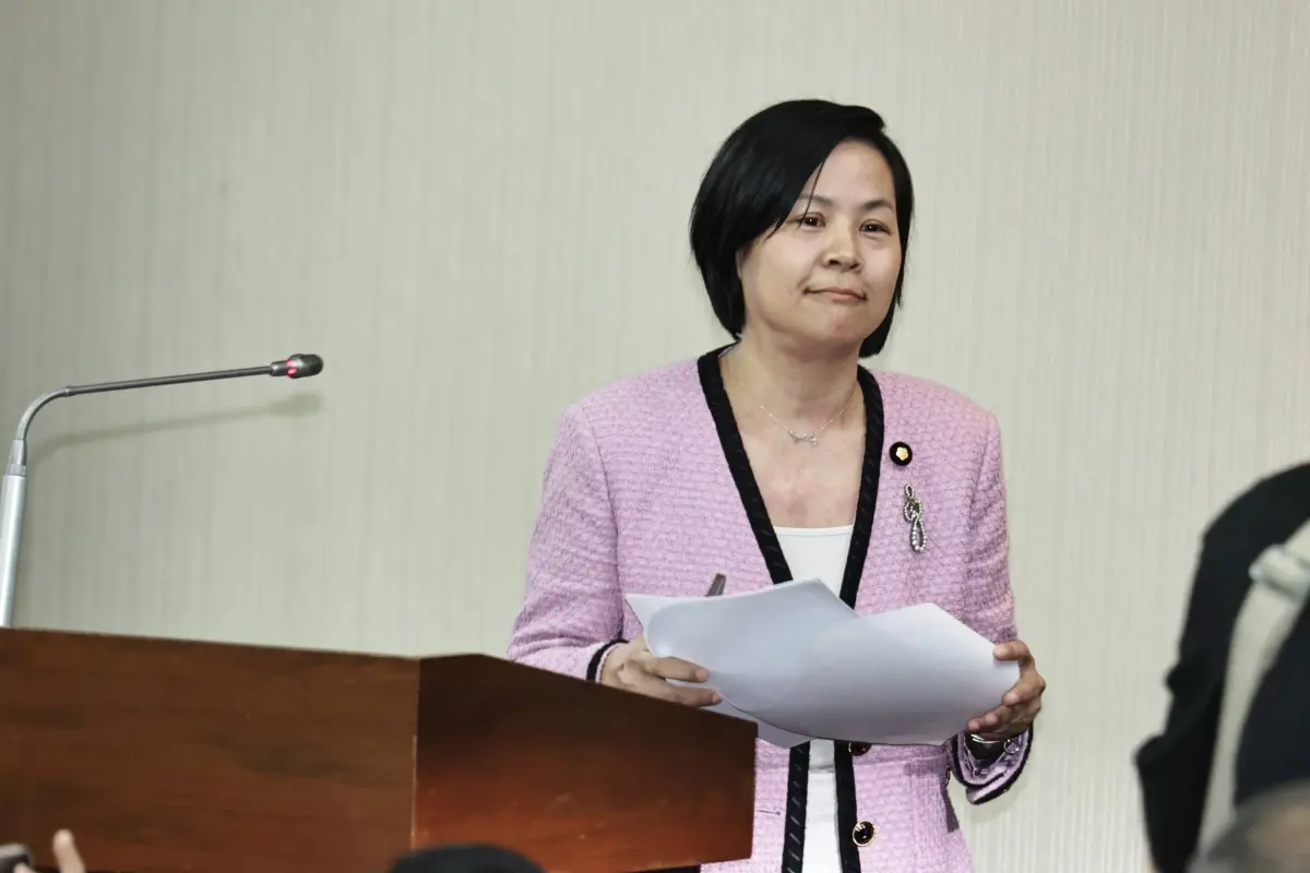 ▲民眾黨立委李貞秀昨（16）日初登板質詢，不過卻遭內政部長劉世芳拒絕上台備詢。（圖／吳翊緁攝）
