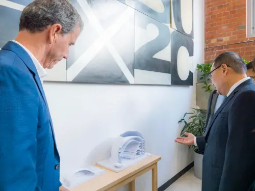 ▲侯友宜表示，新北大巨蛋的選址今年中就會拍板，目標打造一座全方位的園區，進而帶動周邊整體區域發展。（圖／新北是體育局提供）