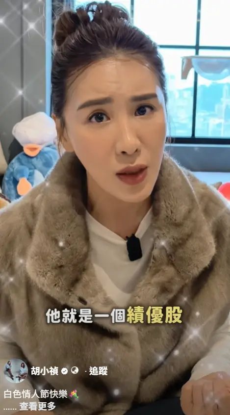 ▲小禎讚賞Alan為了讓另一半過上更好生活而努力工作，認為對方就是績優股。（圖／胡小禎臉書IG）