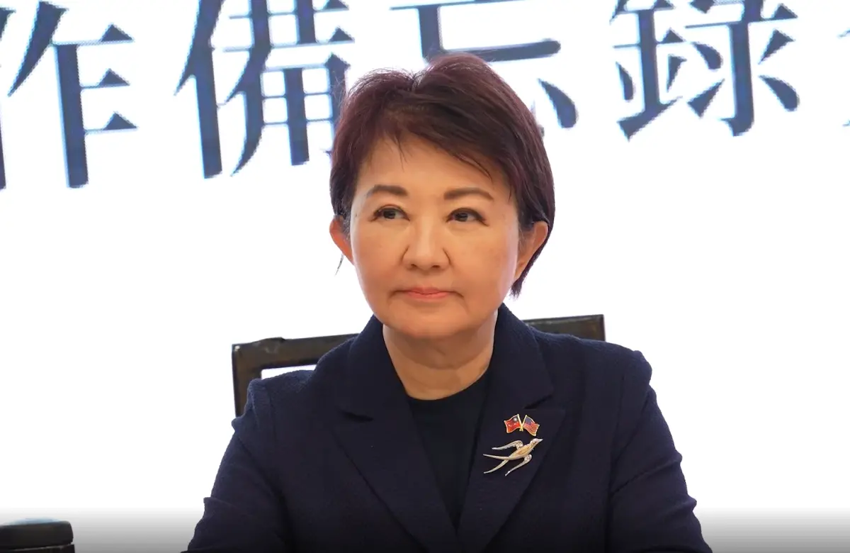 ▲台中市長盧秀燕訪美行程期間透露：美國很多城市有興趣合作晶片發展。（圖／翻攝畫面）