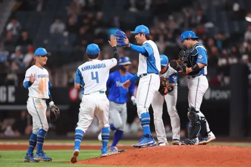 ▲「台灣金孫」古林睿煬在日職熱身賽後援1局無失分，成功替火腿隊關門，收下1次救援成功。（圖／取自火腿隊官方IG）