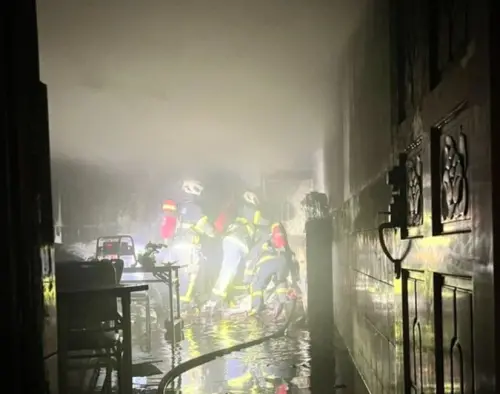 彰化補習班深夜傳火警！疑做完實驗化學物殘渣復燃　業者自行撲滅
