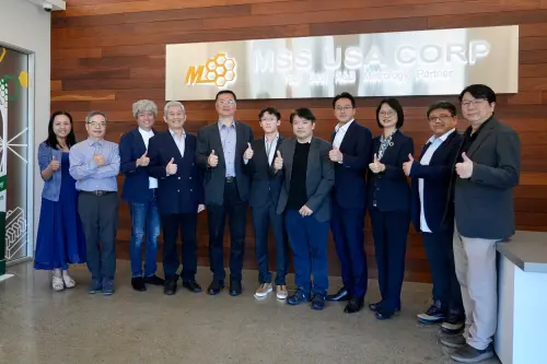 ▲副市長羅達生率隊前往汎銓科技（MSS USA）美國子公司拜會，與光程研創及 Chi3 Optics 等前瞻技術團隊交流。(圖／高市府提供)