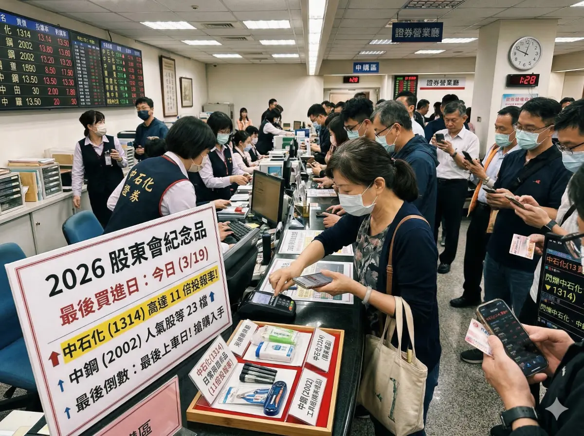 ▲1 倍神級投報率！中石化（1314）今日迎來股東會紀念品最後買進日，一股不到 10 元成本可領百元超商卡，引發市場熱議。（示意圖／Gemini生成／NOWNEWS監製）