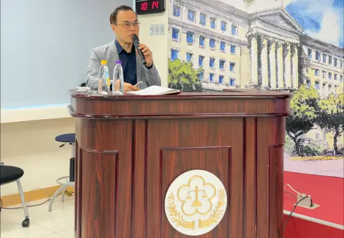 ▲北檢檢察官林達建議，國安審理程序應盡速建立卷證的安全分級，明確分級管理閱卷的時間、地點、內容和方式。（圖／檢察官協會提供）