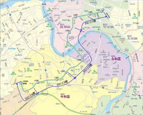 ▲截至2025年底，萬大中和線（第一期）工程進度已突破 82%，其中加蚋站「G04」位於萬華區萬大路下方，是結台北市區與新北市永和區的關鍵交通樞紐。（圖／台北市捷運工程局）