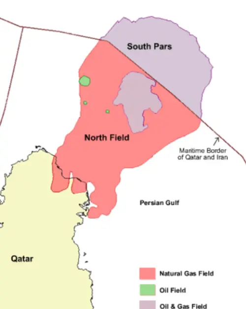 ▲南帕爾斯天然氣田位於波斯灣，三分之一為伊朗持有，另外三分之二則屬於卡達。（圖／commons.wikimedia.org）