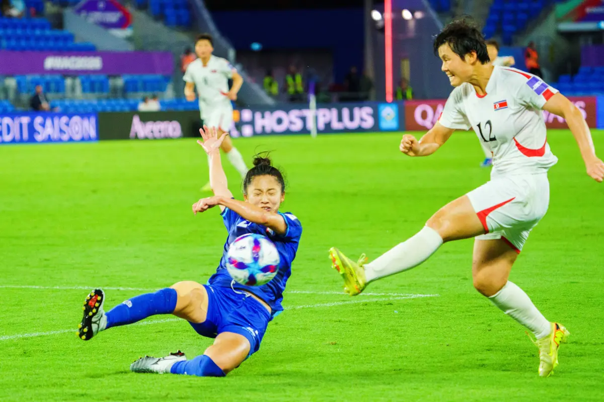 ▲爭取世界盃門票關鍵戰，中華女足全場將士用命，無奈最終仍以0：4不敵亞洲強權北韓，將轉戰洲際附加賽。（圖／中華足協提供）