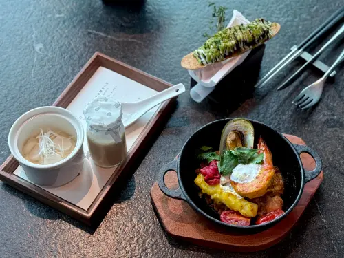 饗A Joy邀名廚江振誠設計新菜！驚見和牛舌餅　賈永婕喊最愛這2道
