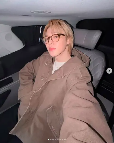 ▲聽聞許多人明天會來看演唱會，讓Jimin（如圖）直呼真的很幸福。（圖／Jimin IG＠j.m）