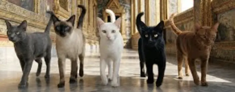 ▲泰國政府公關部泰國政府公關部於2025年11月19日公告，正式將5種本土貓列為「寵物類國家象徵」。（圖／翻攝自影片）