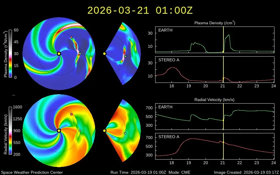▲台灣自3月21日起地磁擾動將有明顯增強，氣象署目前已發布「太空天氣警示訊息」，預計持續影響約15小時。（圖／中央氣象署cwa.gov.tw）
