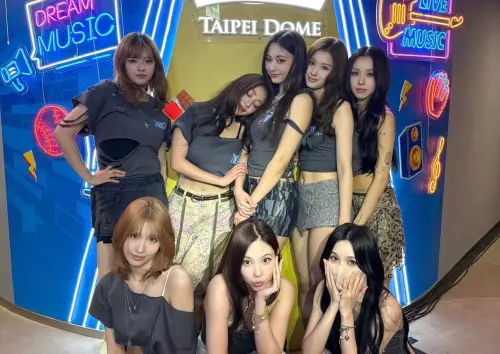 ▲TWICE成員MINA（右下）拔完雙邊智齒，忍痛上台完成演出。（圖／IG@twicetagram）