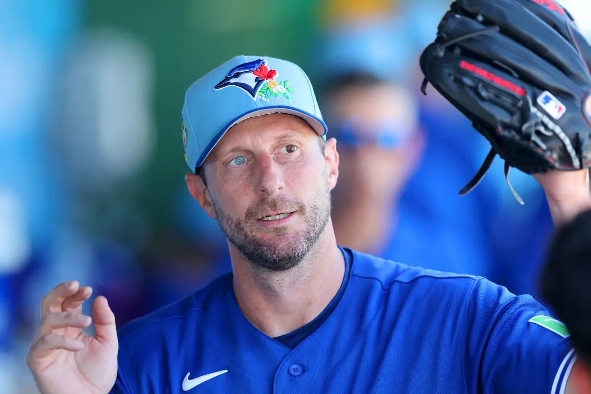 ▲多倫多藍鳥隊（Toronto Blue Jays）資深右投薛澤（Max Scherzer）今日在面對明尼蘇達雙城的春訓熱身賽中，繳出了開賽以來最具說服力的表現。（圖／美聯社／達志影像）