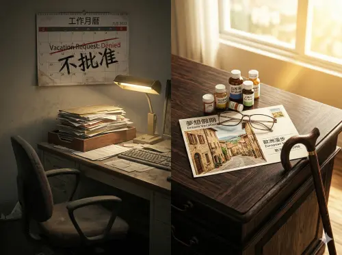 ▲存下1766萬退休金卻後悔？日本前高管自曝年輕時「從沒特休」，退休後體力卻已無法負荷出國旅遊，感嘆再多錢也只是數字。專家籲養老規劃應同步考量健康平衡。（示意圖／Gemini生成／NOWNEWS監製）