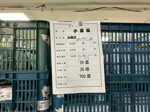 ▲吳芳銘舉例太陽日的計算，包裝上的數字顯示「196」，意即是指7月15日，如果某種蔬果保存期限是3到5天，那麼就需要特別注意太陽日是191、192和193號的商品。（圖／翻攝自吳芳銘臉書粉專）