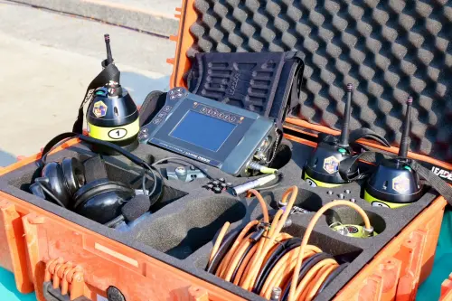 ▲ 強友會捐贈消防器材予台南市政府消防局，包含搜救犬訓練設備及消防人員個人防護裝備，協助提升第一線救災與搜救能量，對於整體防救災能量提升具有實質助益。（圖／南市府提供）