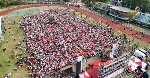 ▲楊瓊瓔第2場「萬人挺瓔團結大會」聲勢浩大。（圖／楊瓊瓔提供，2026.03.21）