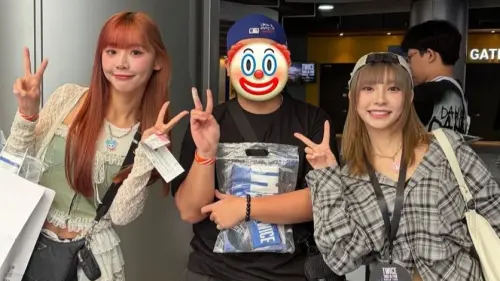 ▲有網友在演唱會前在場外捕捉到小映（左）與霖霖（右）。（圖／翻攝自小映IG@yingcih_）