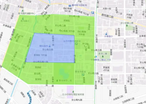 ▲台中市南屯區3月23日停水範圍一次看。（圖／台灣自來水公司water.gov.tw/）