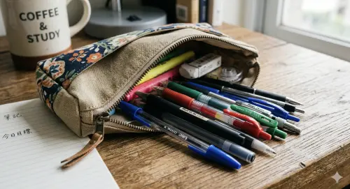 ▲台灣常見的按壓式原子筆，在埃及與古巴等物資短缺地區，意外成為旅客的「社交貨幣」。（圖／AI製圖、記者賴禹妡製）