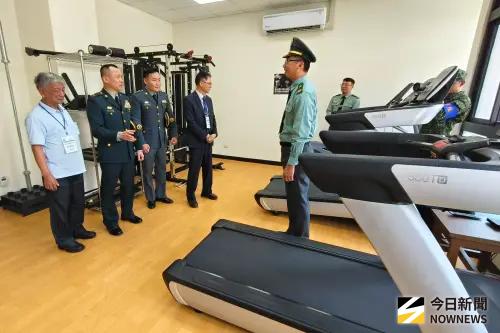 ▲勤和樓設置健身房及多元休憩空間，提供官兵完善生活機能。（圖／記者莊全成攝，2026.03.23）