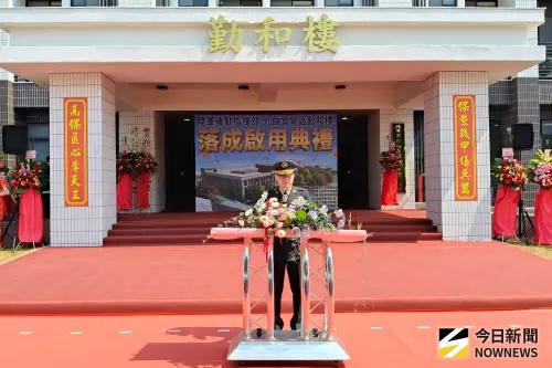 ▲落成啟用典禮由陸勤部少將政戰主任王信為主持。（圖／記者莊全成攝，2026.03.23）