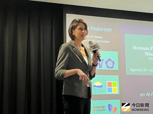 ▲台灣已經深耕25年的畢凱俐，領取數位金卡已經2年。（圖／記者張乃文攝）