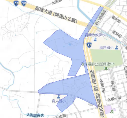▲嘉義市3/24停水範圍一次看。（圖／台灣自來水公司water.gov.tw/）