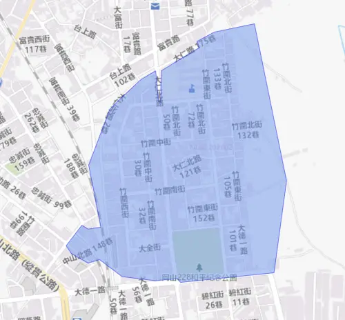 ▲高雄市3/24停水範圍一次看。（圖／台灣自來水公司water.gov.tw/）