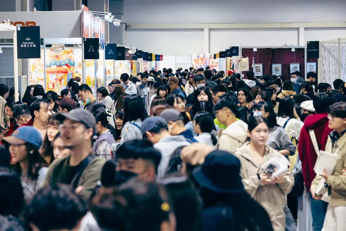 ▲2025 台北國際插畫博覽會現場人潮（ 圖 / 主辦單位提供 ）