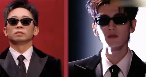 ▲楊迪模仿張凌赫走秀。（圖／翻攝自YouTube 綜藝不下線）