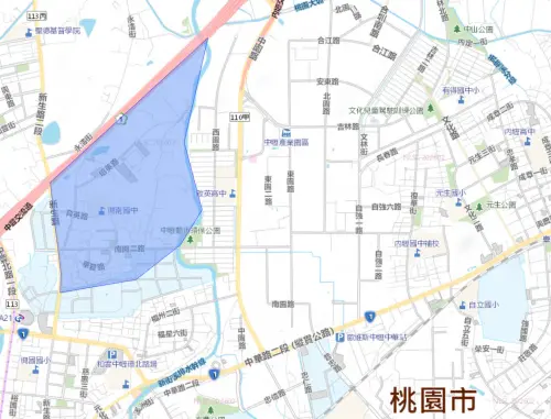 ▲桃園市中壢區3月25日停水範圍一次看。（圖／台灣自來水公司water.gov.tw/）