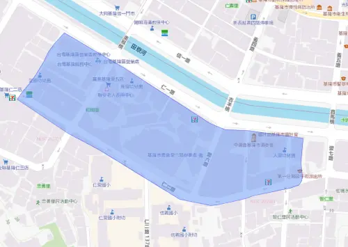 ▲基隆市3月25日停水範圍一次看。（圖／台灣自來水公司water.gov.tw/）