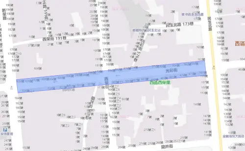 ▲嘉義市3月25日停水範圍。（圖／台灣自來水公司water.gov.tw/）