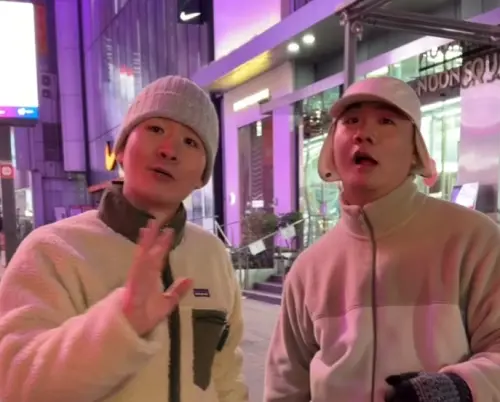 ▲兩人在明洞見面的部分則由阿翰於3月飛到韓國完成。（圖／IG＠hanhanpovideo）