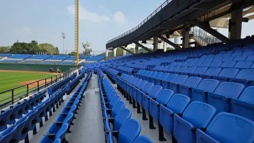 ▲新莊球場內野一般區全面換新為大巨蛋同等級座椅。（圖／富邦悍將提供）