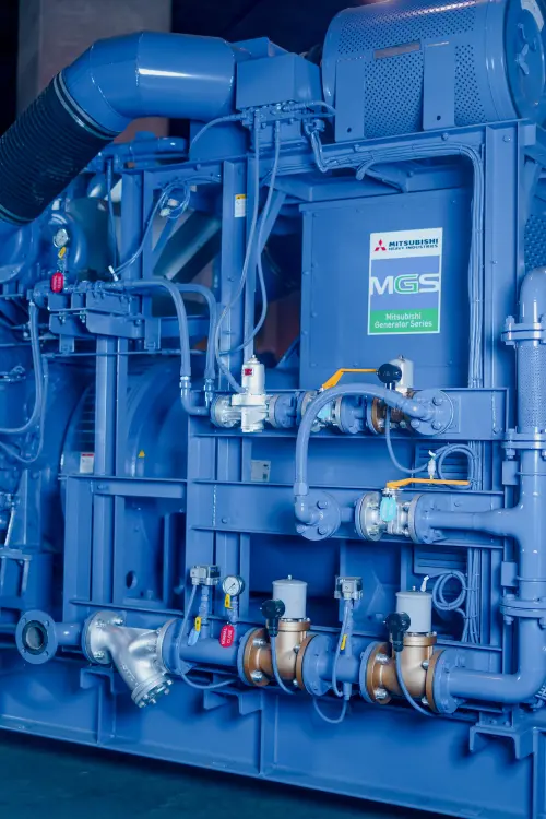 ▲三菱燃氣發電機展現卓越性能 助力企業能源轉型。（圖／業者提供）